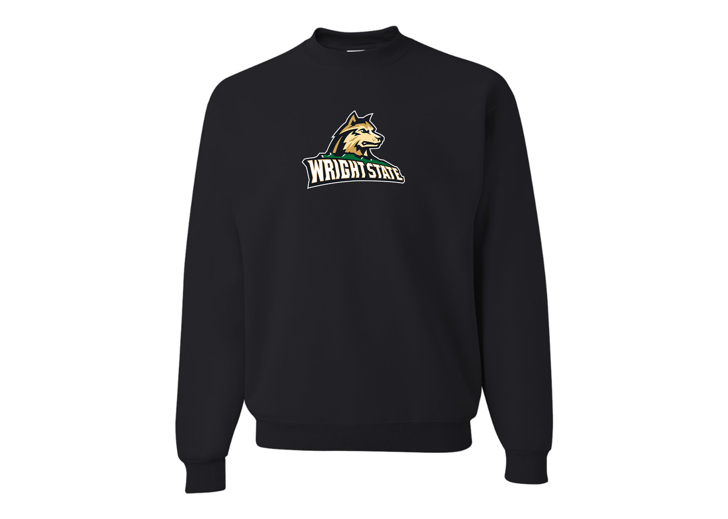 Men's Wright State Raiders JERZEES NuBlend Crewneck Sweatshirt