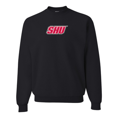 Men's Sacred Heart Pioneers Logo JERZEES NuBlend Crewneck Sweatshirt