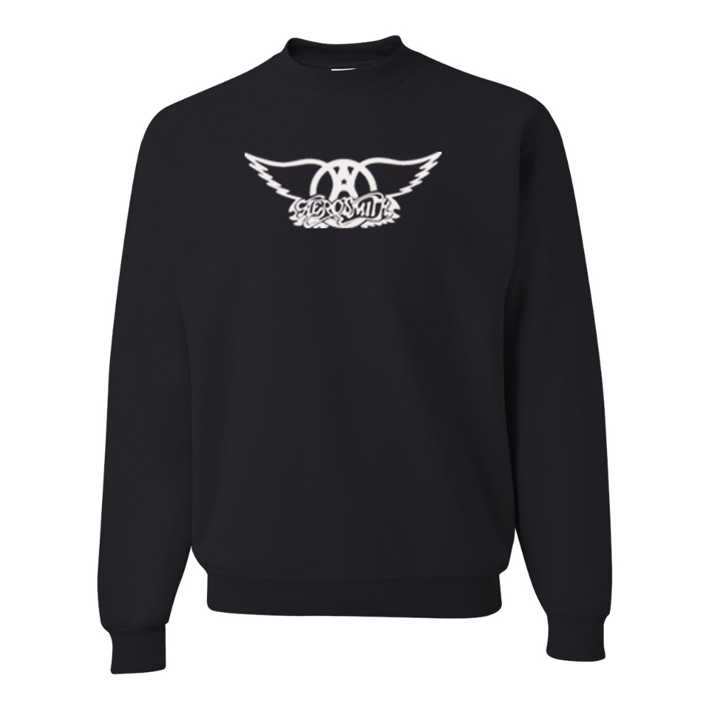 Men's Aerosmith Logo  JERZEES NuBlend Crewneck Sweatshirt