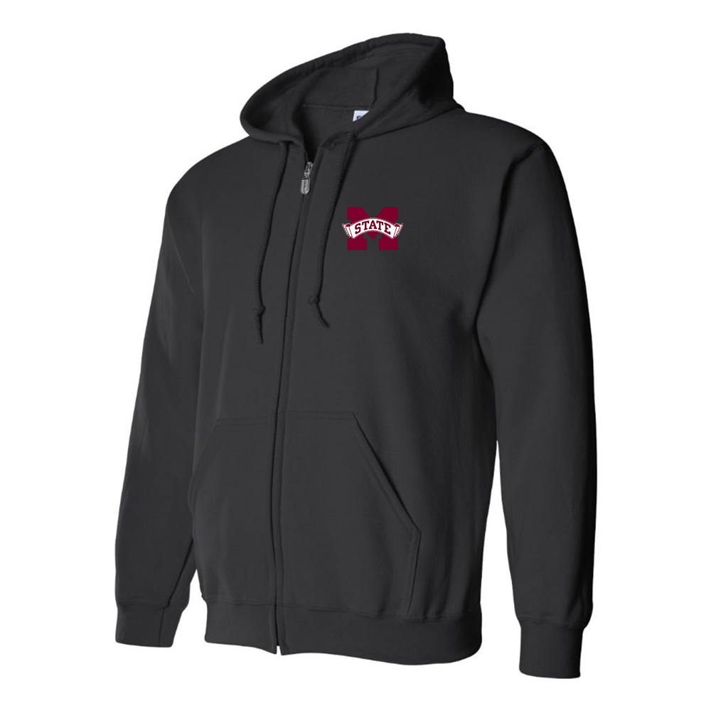 Men's Mississippi State Bulldogs Logo Zipper Hoodie