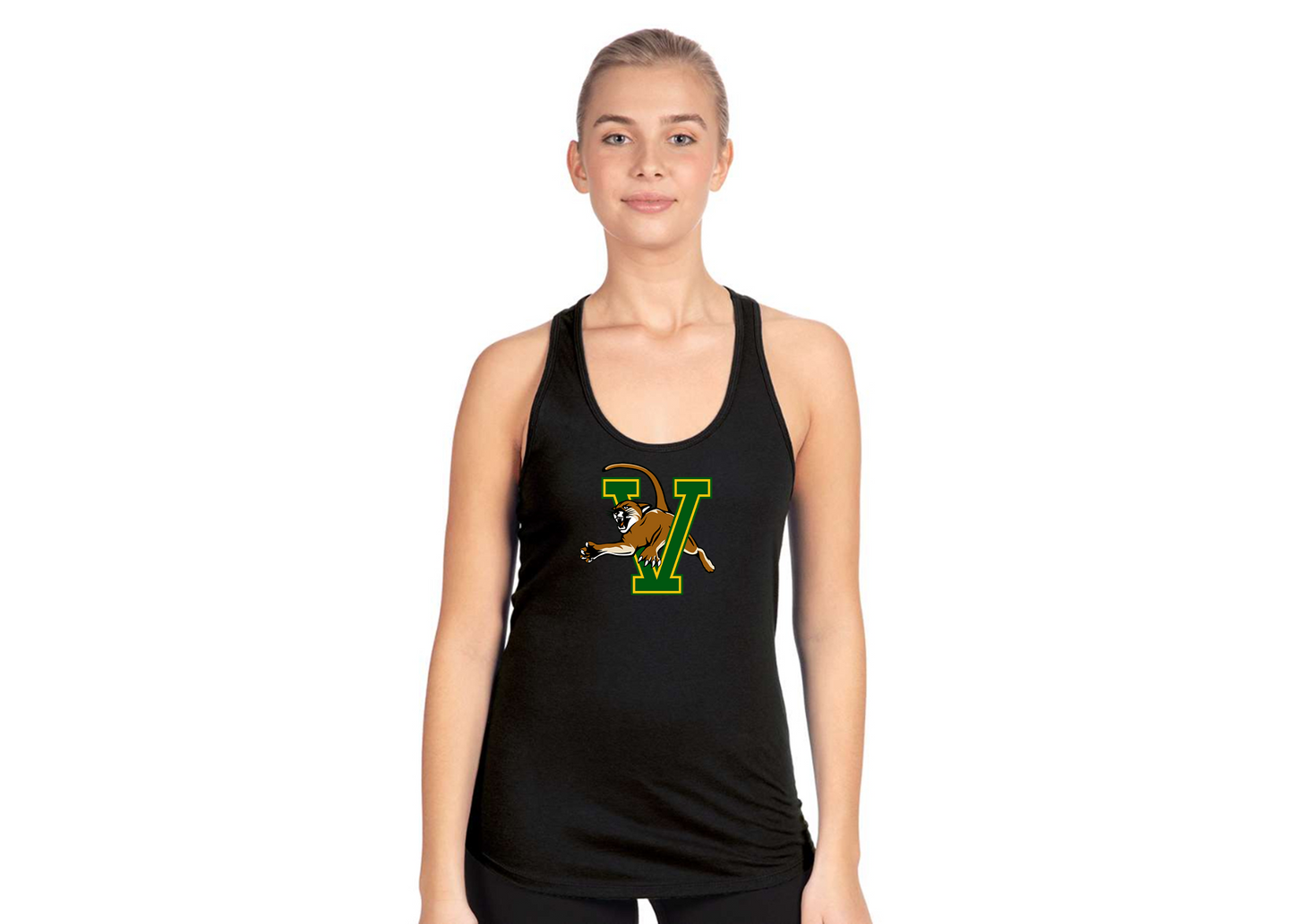 Women's Vermont Catamounts Next Level Ideal Racerback Tank