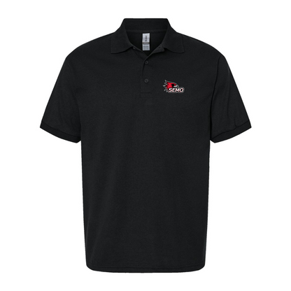Men's SEMO Redhawks Logo Gildan Dry Blend Jersey Polo