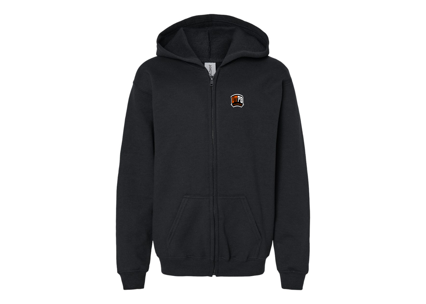 Gildan Heavy Blend Youth UTPB Falcons Full Zip Hooded Sweatshirt