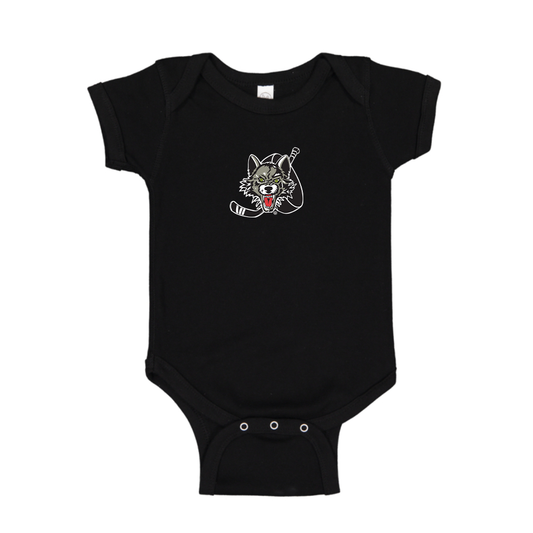 Chicago Wolves Logo Baby Romper Onesie