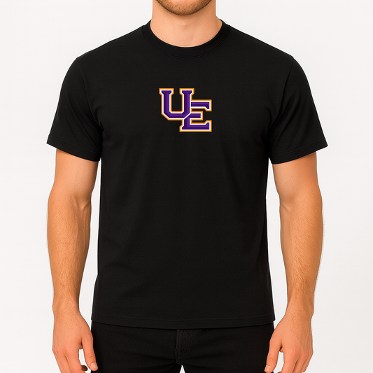 Men's Evansville Purple Aces Logo Cotton T-Shirt