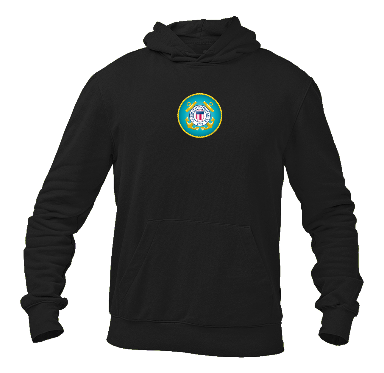 Men's Coast Guard Logo  Pullover Hoodie