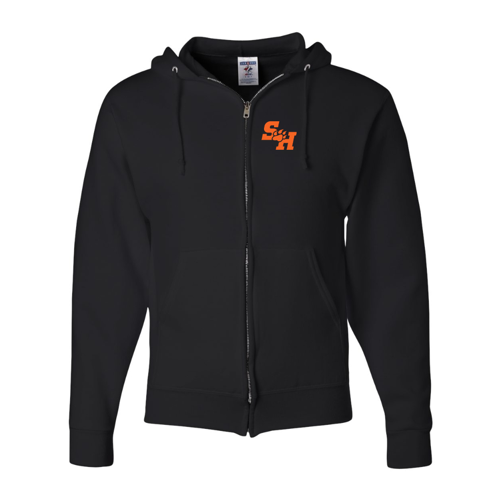 Men's Sam Houston State Bearkats Logo JERZEES NuBlend Full-Zip Hooded Sweatshirt