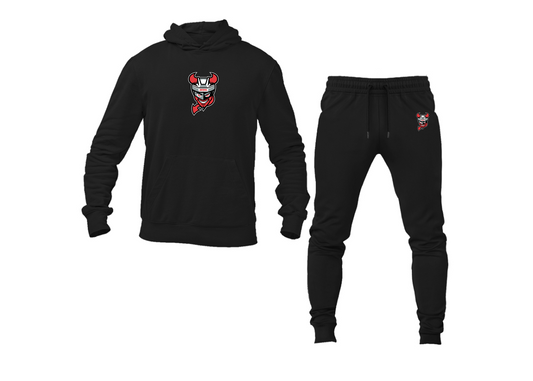 Men's Binghamton Devils Logo Hoodie Joggers Set