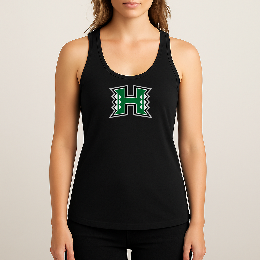 Women's Hawaii Warriors Logo Next Level Ideal Racerback Tank