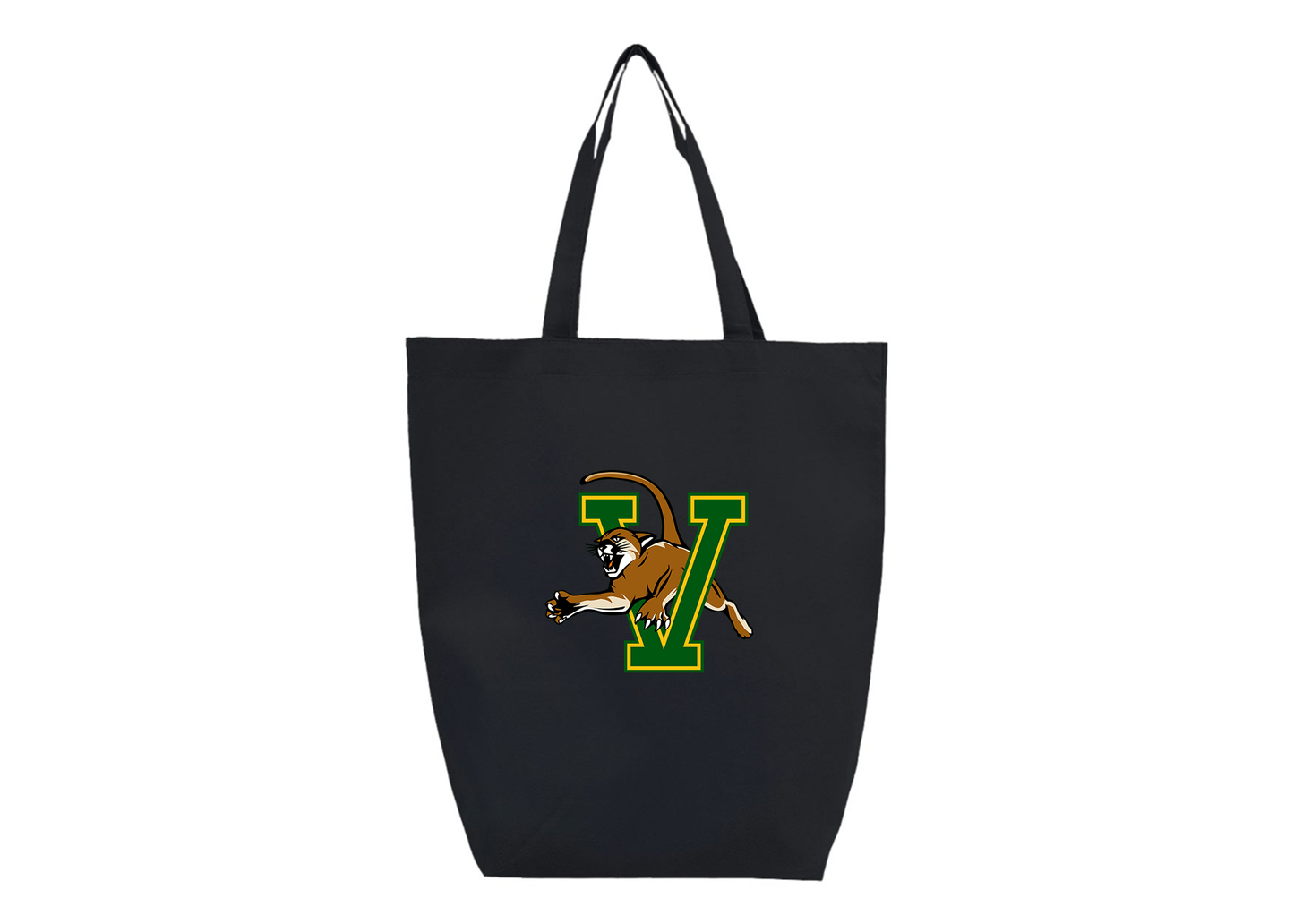 Vermont Catamounts Q-Tees Non-Woven Gusset Bottom Tote