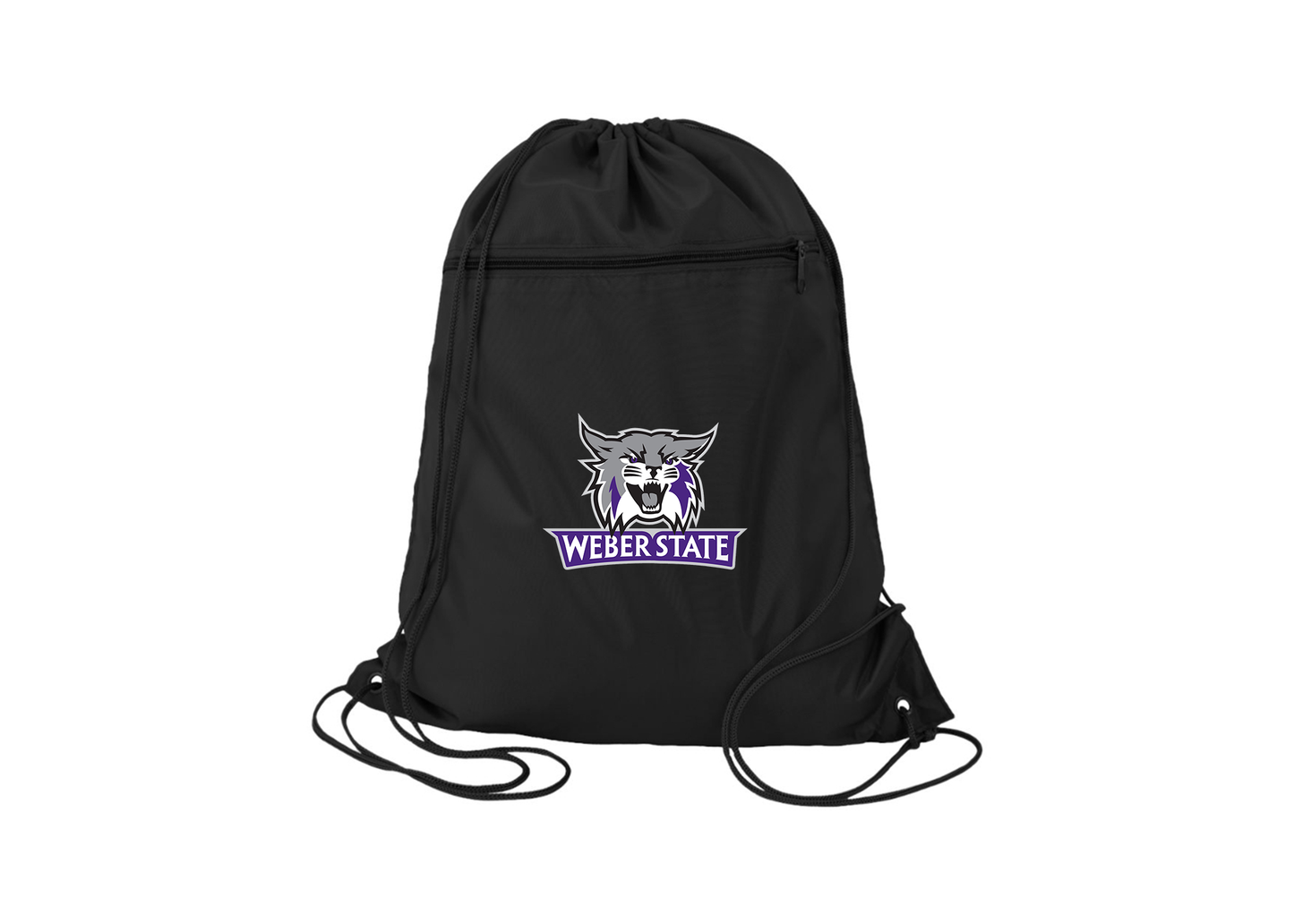 Weber State Wildcats Q-Tees - Polyester Cinchpack