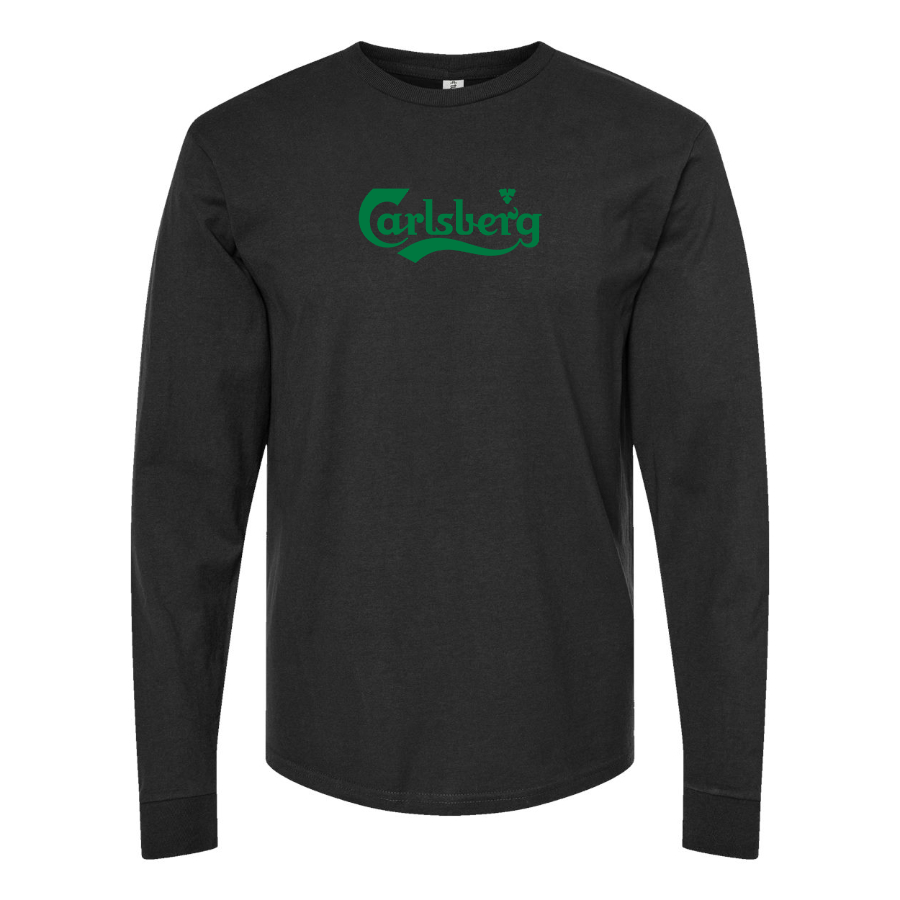 Youth Carlsbery Logo Cotton Long Sleeve T-Shirt