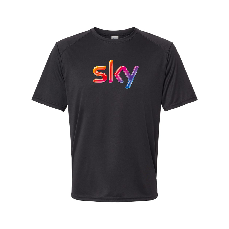 Men's Sky Logo Polyester T-Shirt