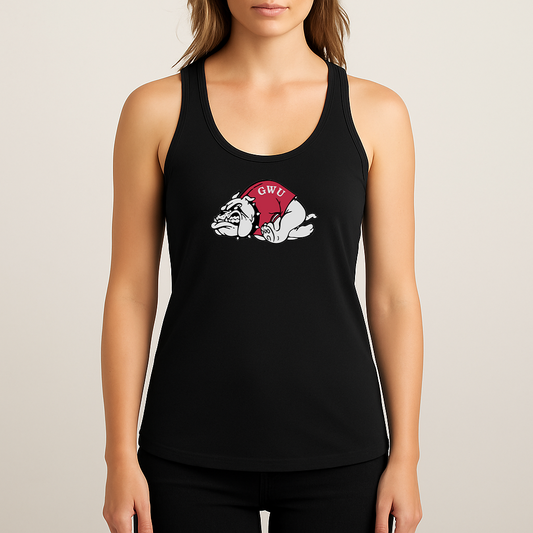 Women's Gardner Webb Bulldogs Logo Next Level Ideal Racerback Tank
