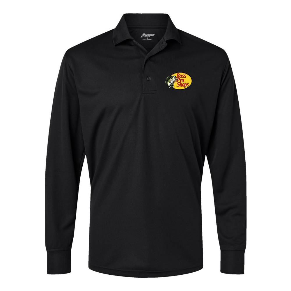 Men's Bass Pro Shops Logo Paragon Prescott Long Sleeve Polo