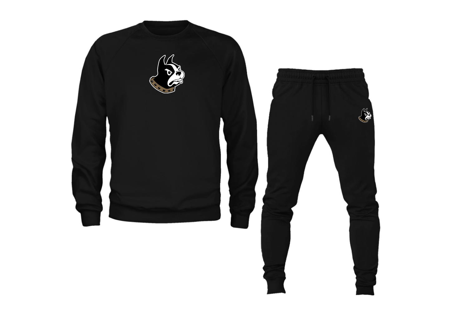 Men's Wofford Terriers Crewneck Sweatshirt Joggers Suit
