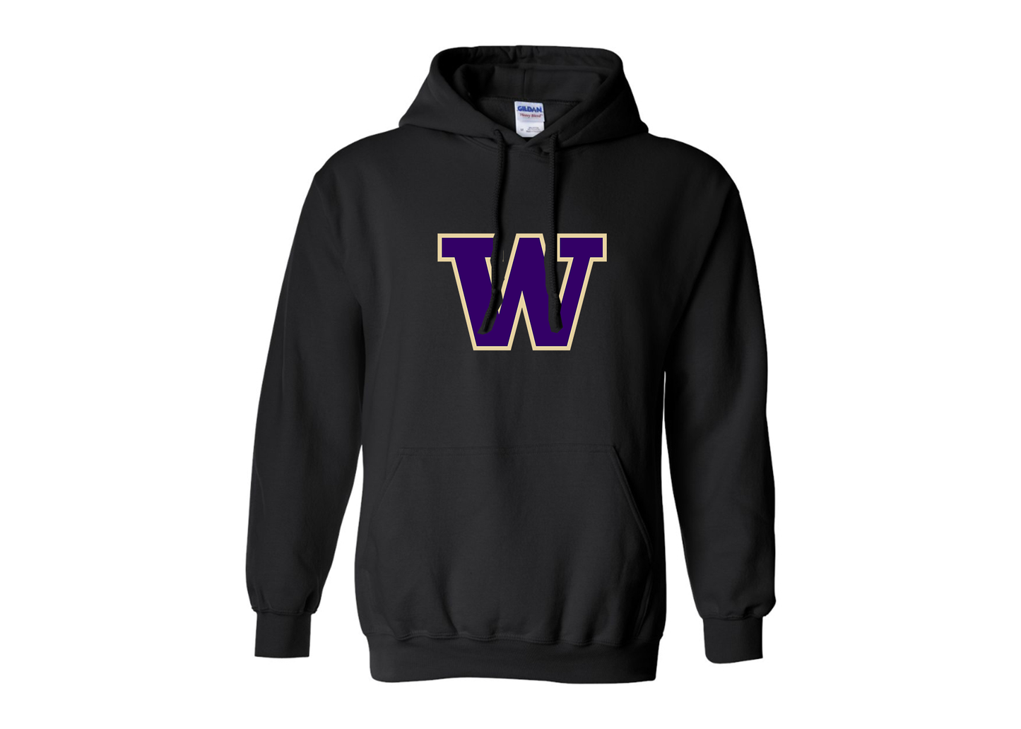Men's Washington Huskies Gildan  Heavy Blend Hooded Sweatshirt