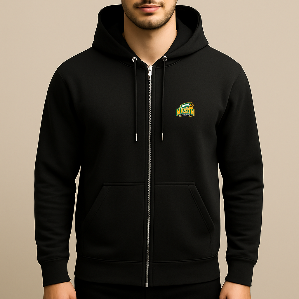 Men's George Mason Patriots Logo Zipper Hoodie