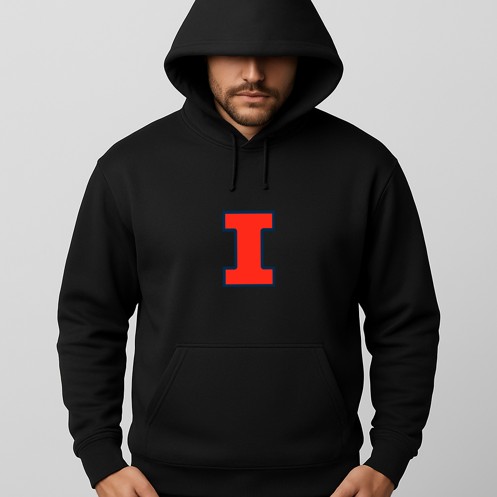 Men's Illinois Fighting Illini Logo Pullover Hoodie