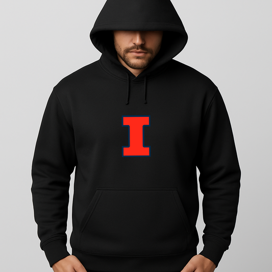 Men's Illinois Fighting Illini Logo Pullover Hoodie