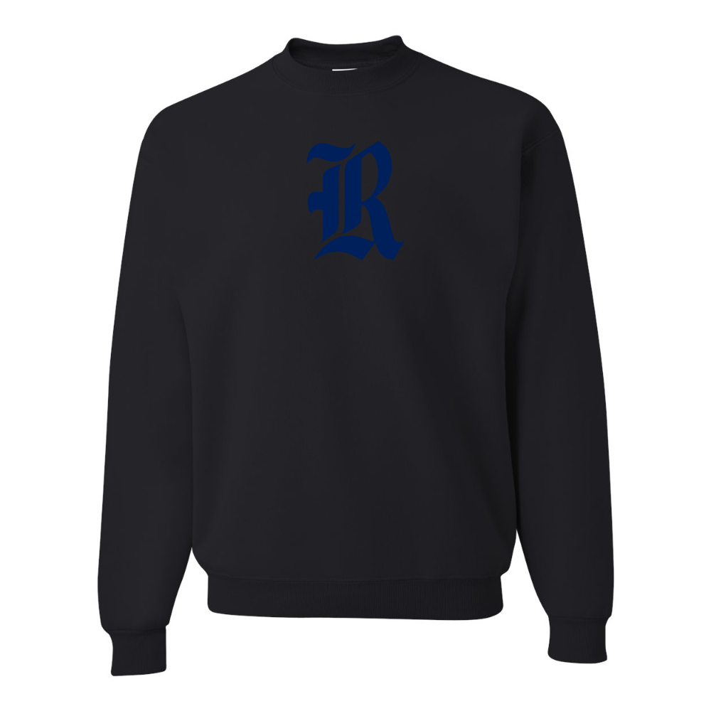 Men's Rice Owls Logo  JERZEES NuBlend Crewneck Sweatshirt