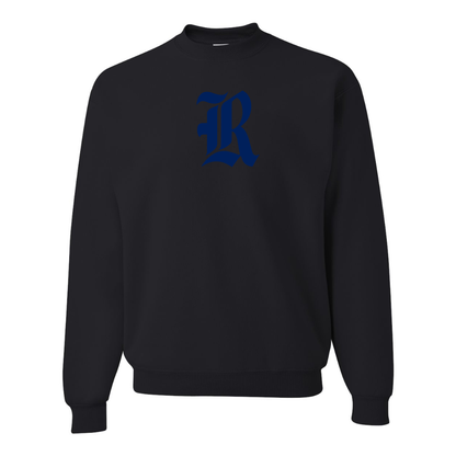 Men's Rice Owls Logo  JERZEES NuBlend Crewneck Sweatshirt