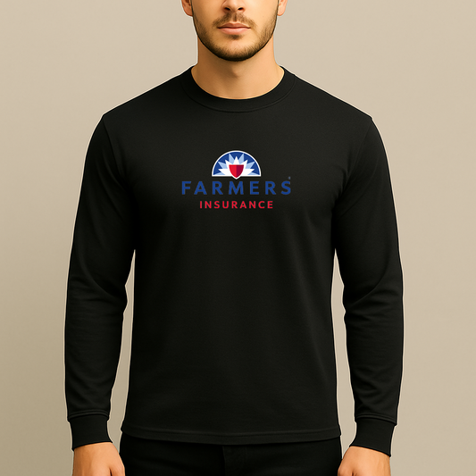 Men's Farmer_s Insurance Logo Long Sleeve T-Shirt