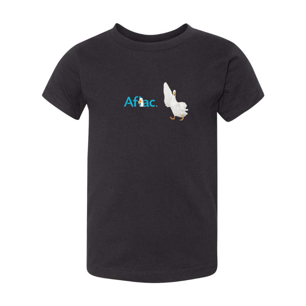 Aflac Logo and Duck BELLA  CANVAS Toddler Jersey Tee
