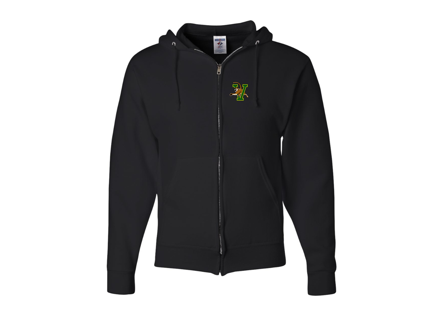 Men's Vermont Catamounts JERZEES NuBlend Full-Zip Hooded Sweatshirt