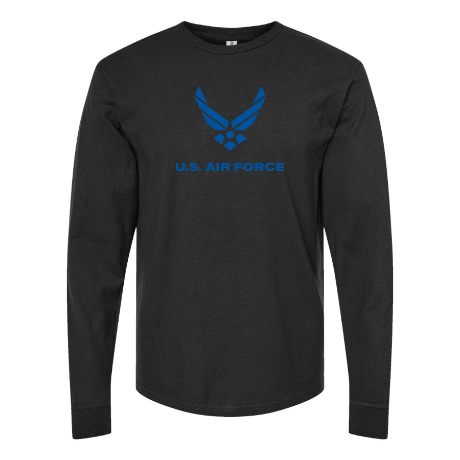 Youth US Airforce Logo Cotton Long Sleeve T-Shirt