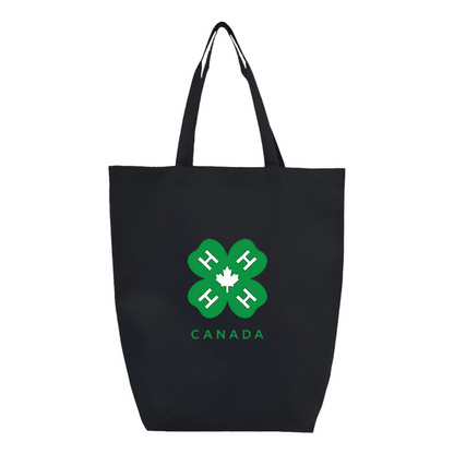 4H Canada Logo Q-Tees Non-Woven Gusset Bottom Tote