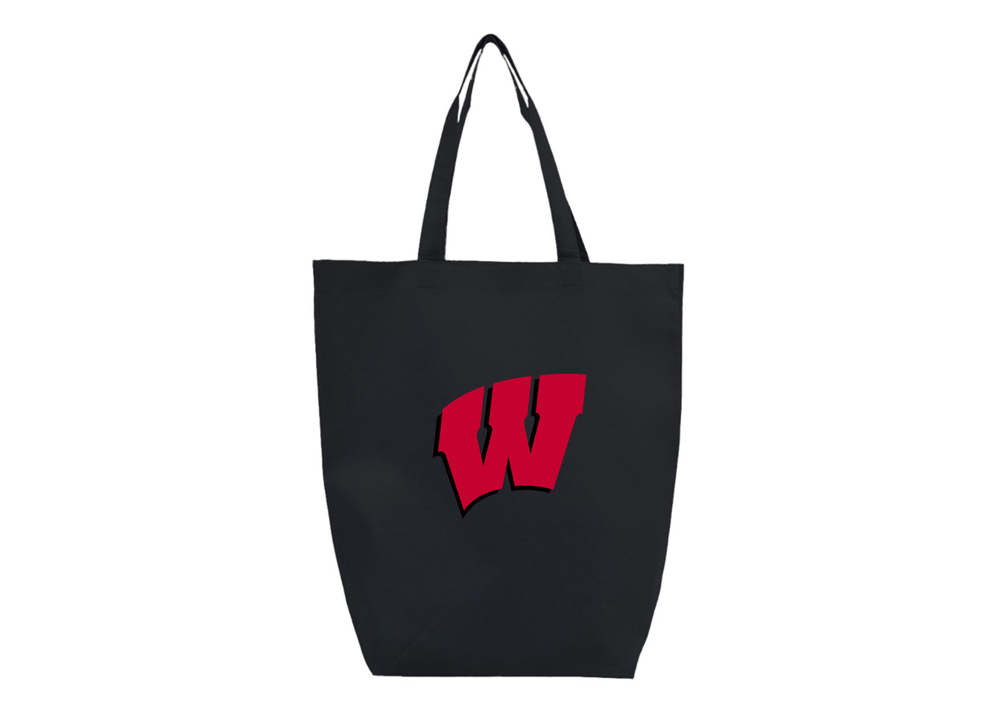 Wisconsin Badgers Q-Tees Non-Woven Gusset Bottom Tote