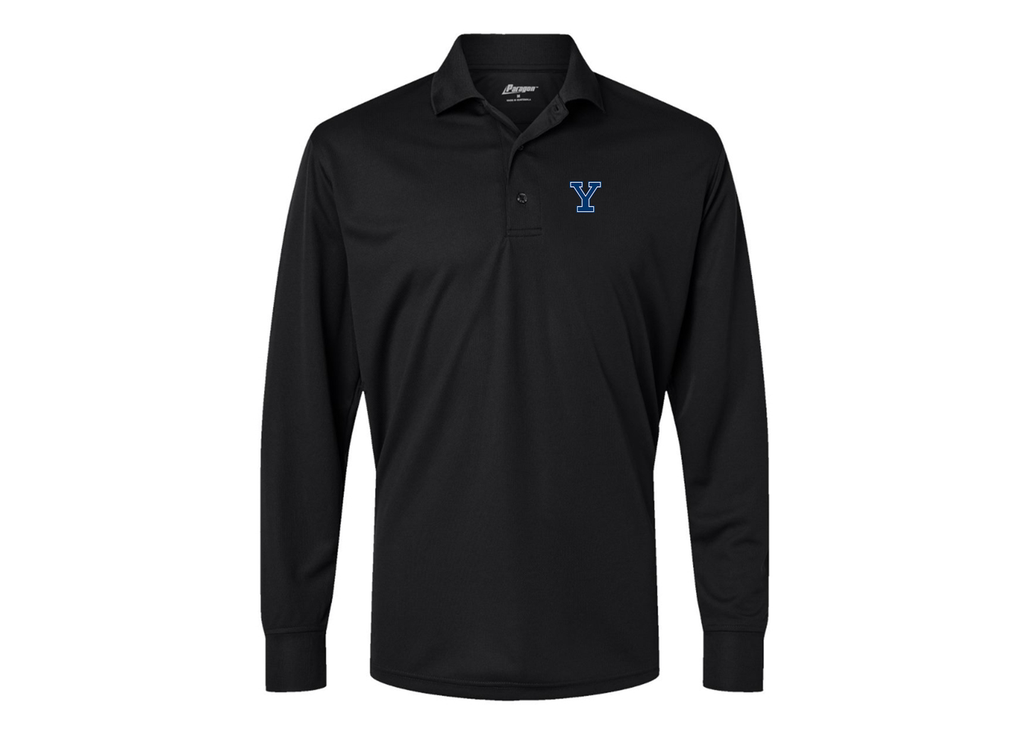 Men's Yale Bulldogs Paragon Prescott Long Sleeve Polo