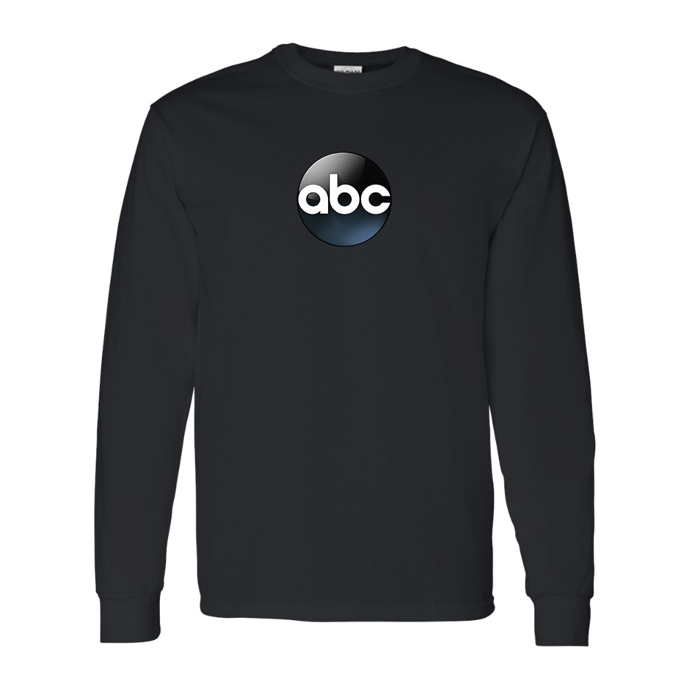 Men's Abc Logo Gildan Heavy Cotton Long Sleeve T-Shirt