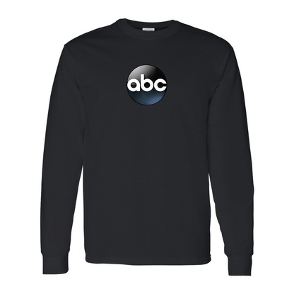 Men's Abc Logo Gildan Heavy Cotton Long Sleeve T-Shirt