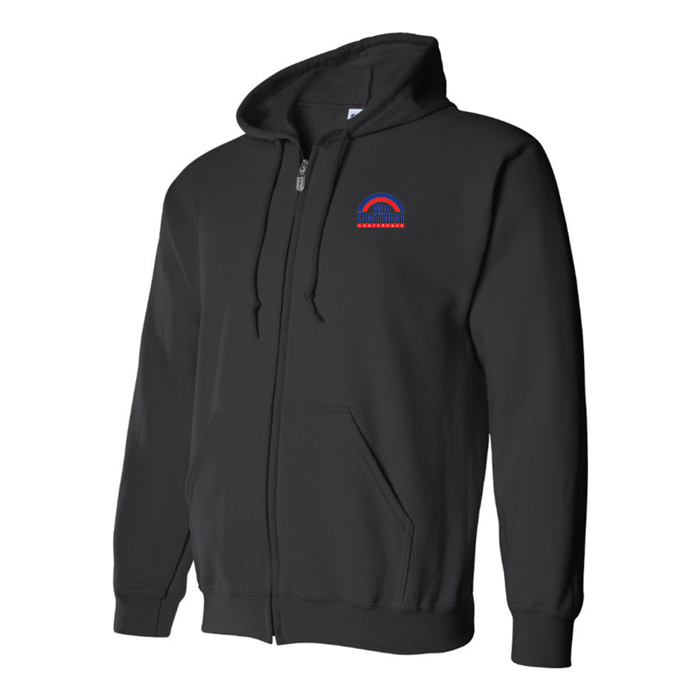 Men's Mid Continent Conference Logo Zipper Hoodie