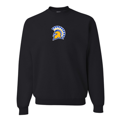 Men's San Jose State Spartans Logo JERZEES NuBlend Crewneck Sweatshirt