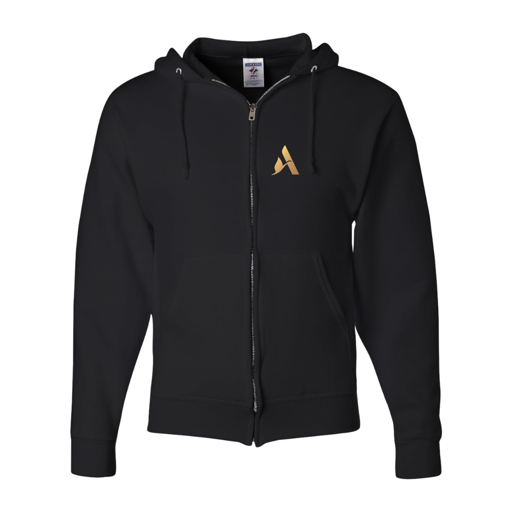 Men's Accor Golden Logo JERZEES NuBlend Full-Zip Hooded Sweatshirt