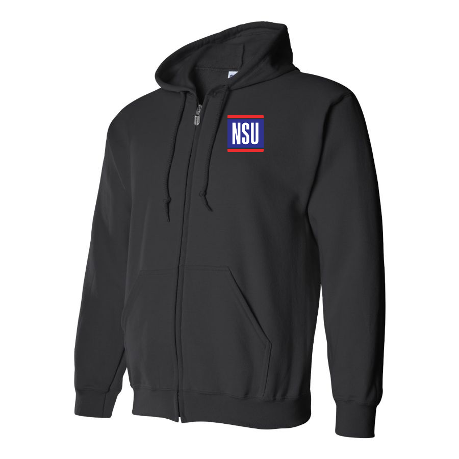 Men's NSU Logo Zipper Hoodie