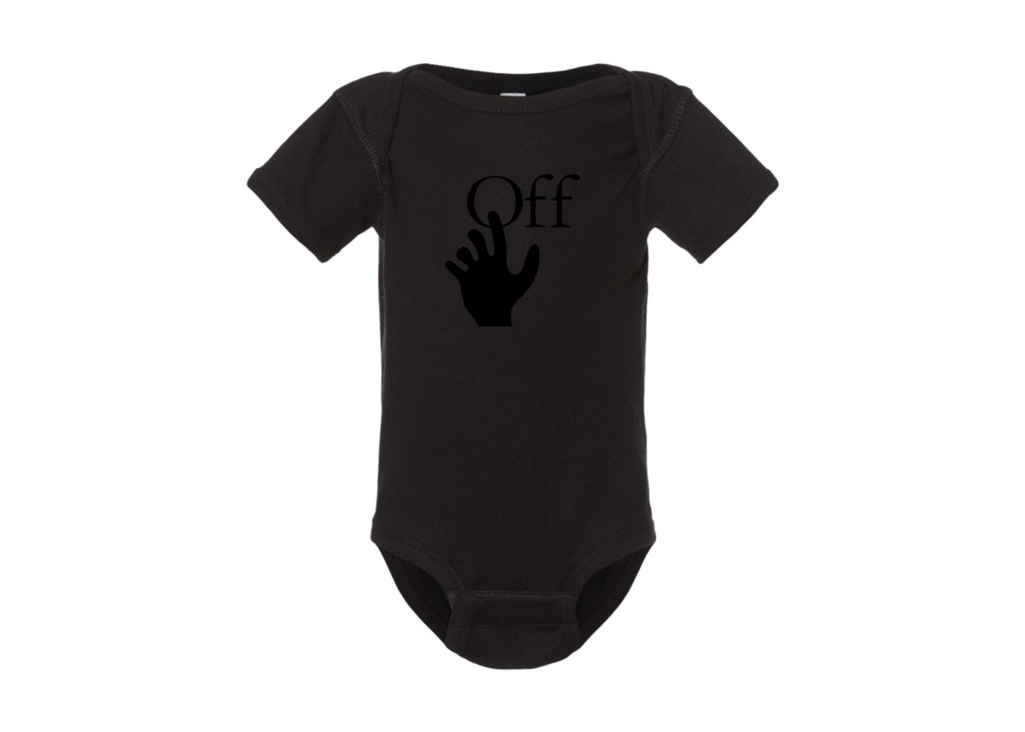 Off-White Hand  Rabbit Skins Infant Baby Rib Bodysuit