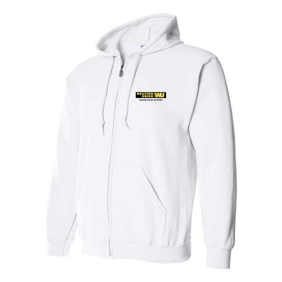 Men's Wastern Union Logo Zipper Hoodie
