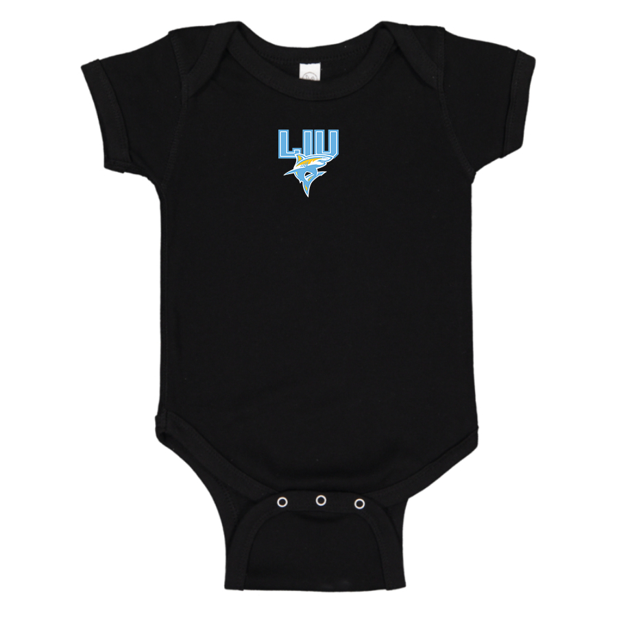 LIU Brooklyn Blackbirds Logo Baby Romper Onesie