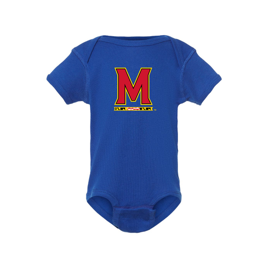 Maryland Terrapins Logo Baby Romper Onesie
