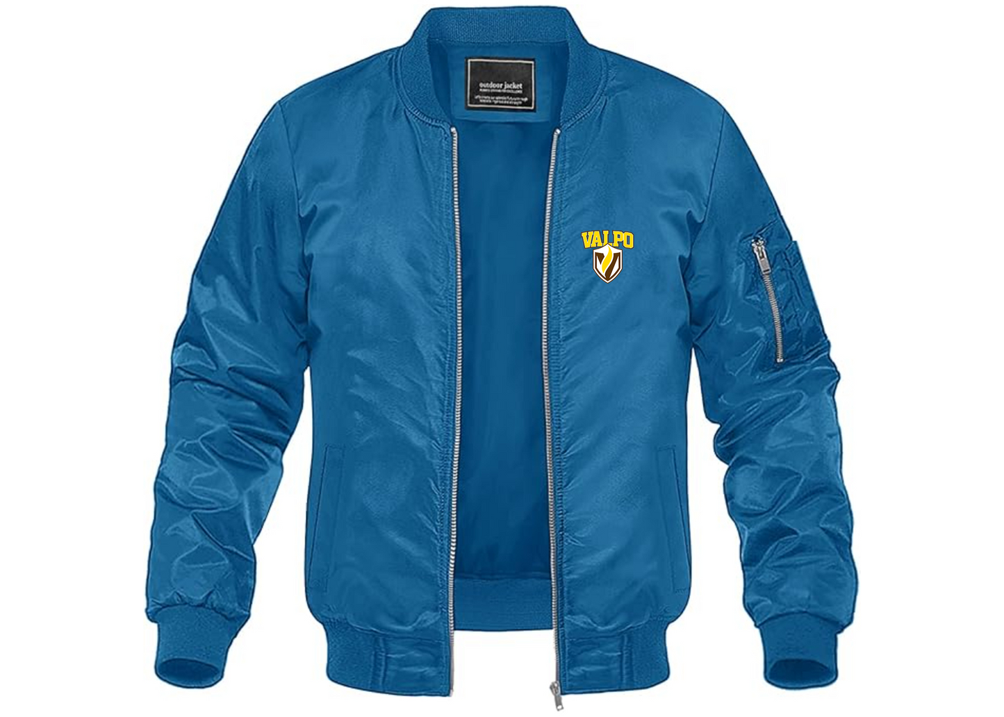 Men's Valparaiso Crusaders Lightweight Bomber Jacket Windbreaker Softshell Varsity Jacket Coat
