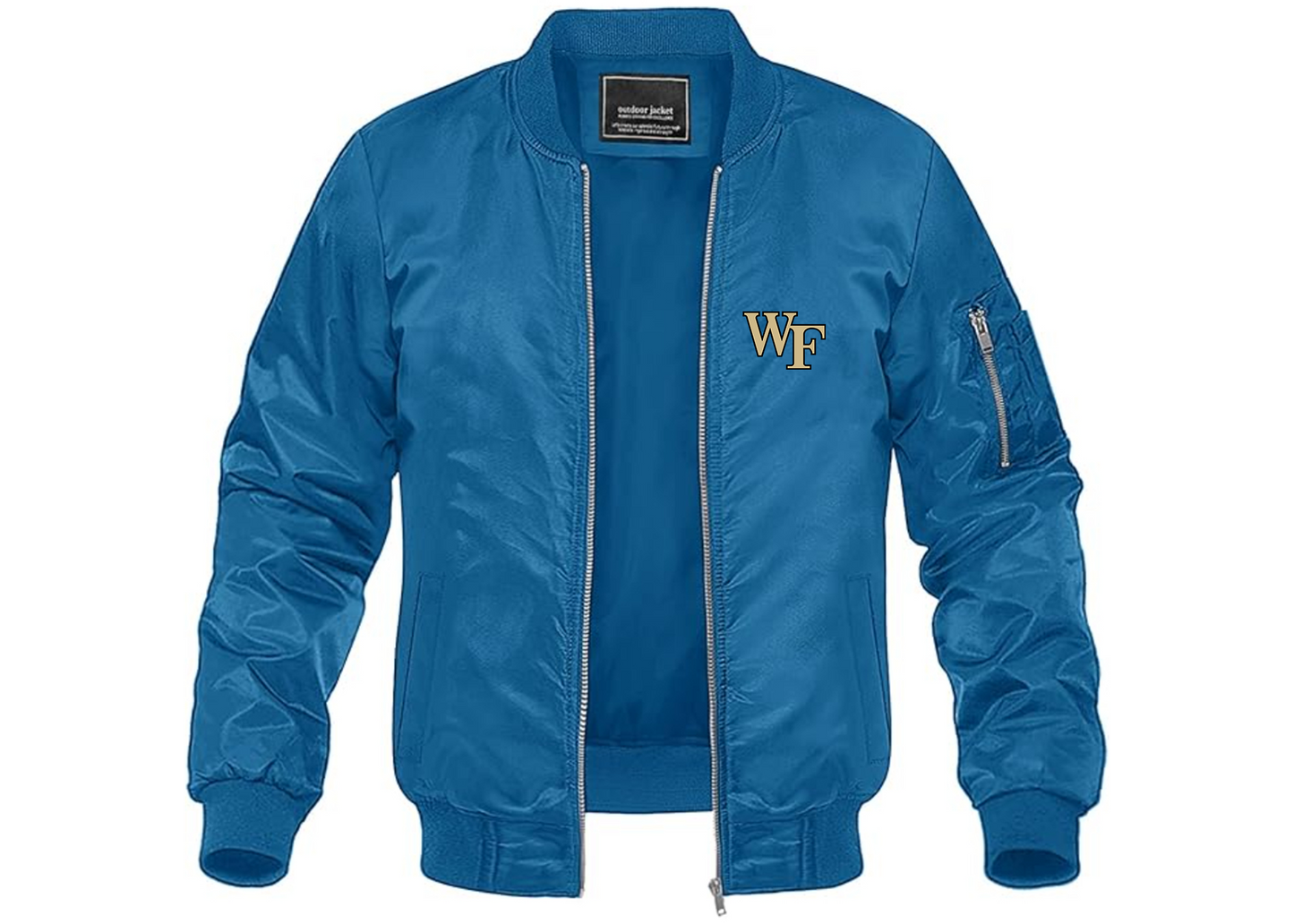 Men's Wake Forest Demon Deacons Lightweight Bomber Jacket Windbreaker Softshell Varsity Jacket Coat