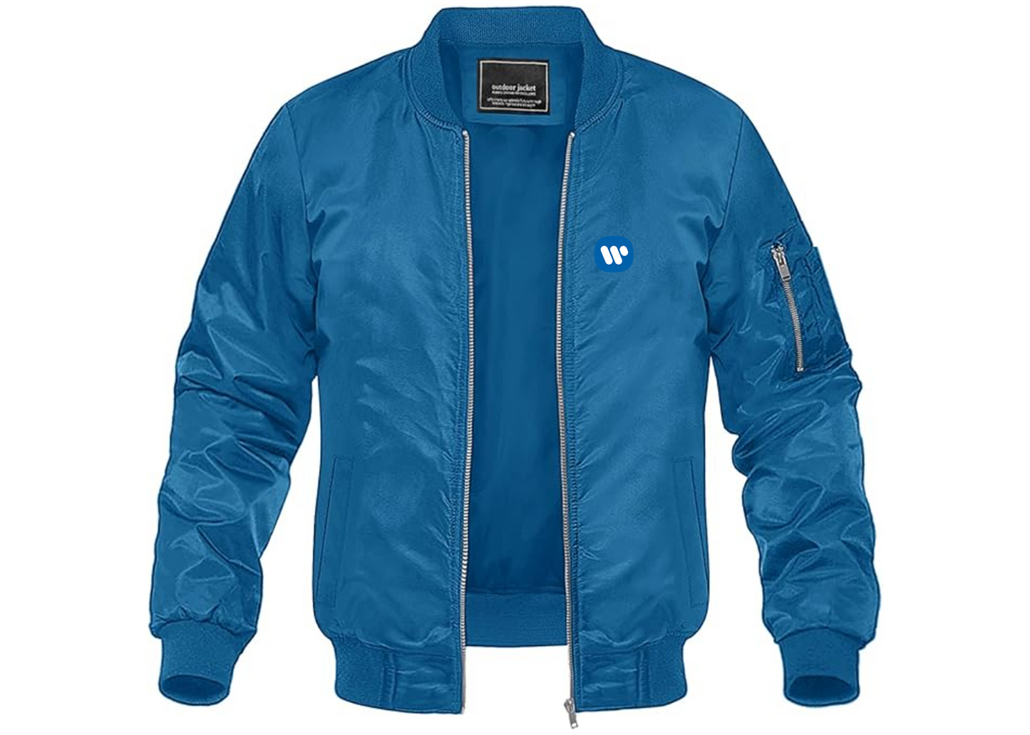 Men's WMG Lightweight Bomber Jacket Windbreaker Softshell Varsity Jacket Coat