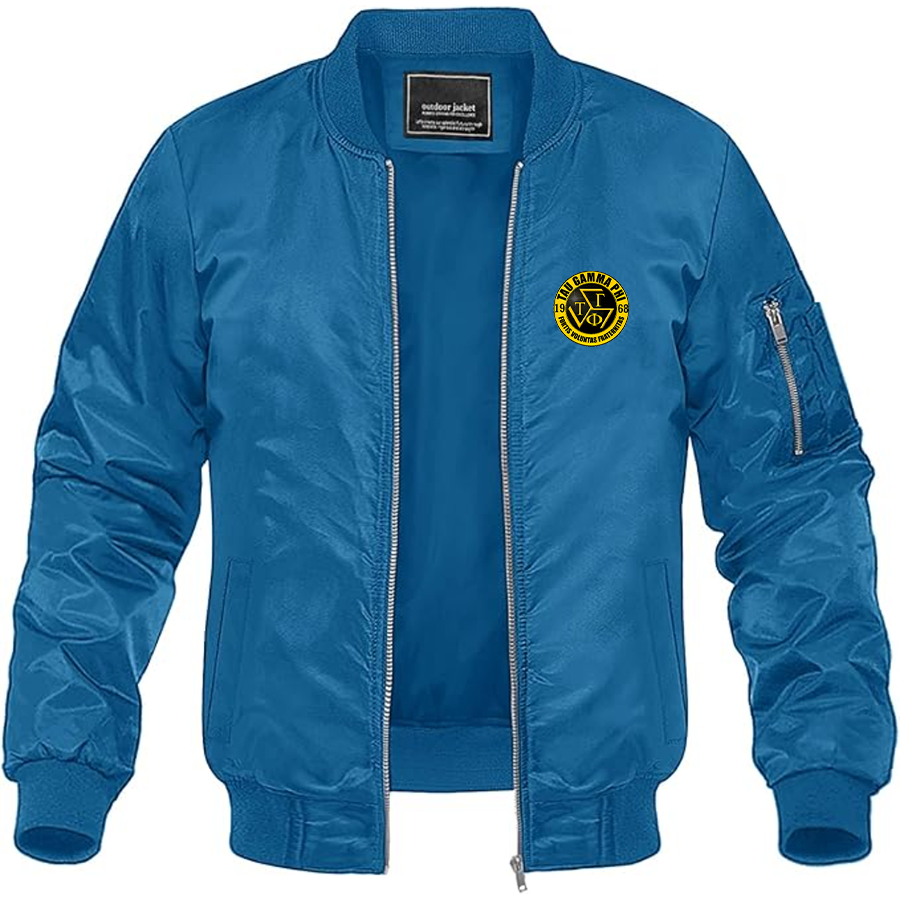 Men's Triskelion Logo Lightweight Bomber Jacket Windbreaker Softshell Varsity Jacket Coat