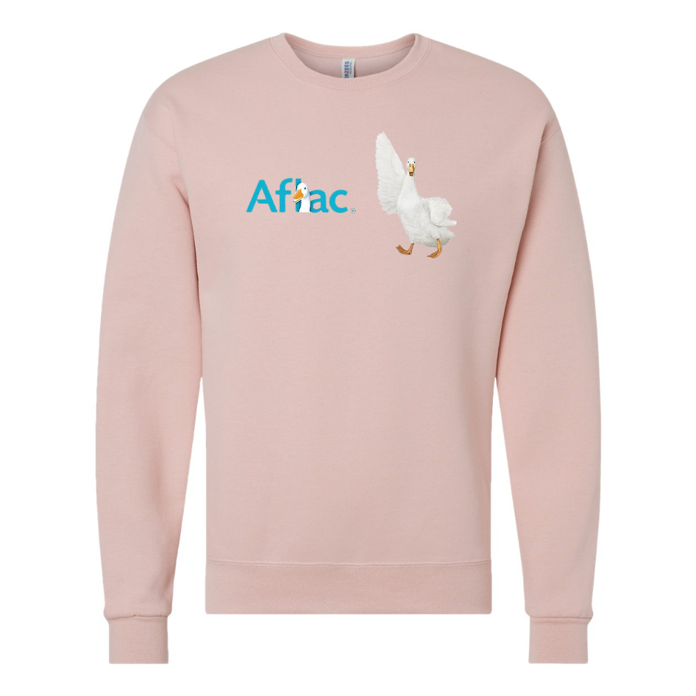 Men's Aflac Logo and Duck JERZEES NuBlend Crewneck Sweatshirt