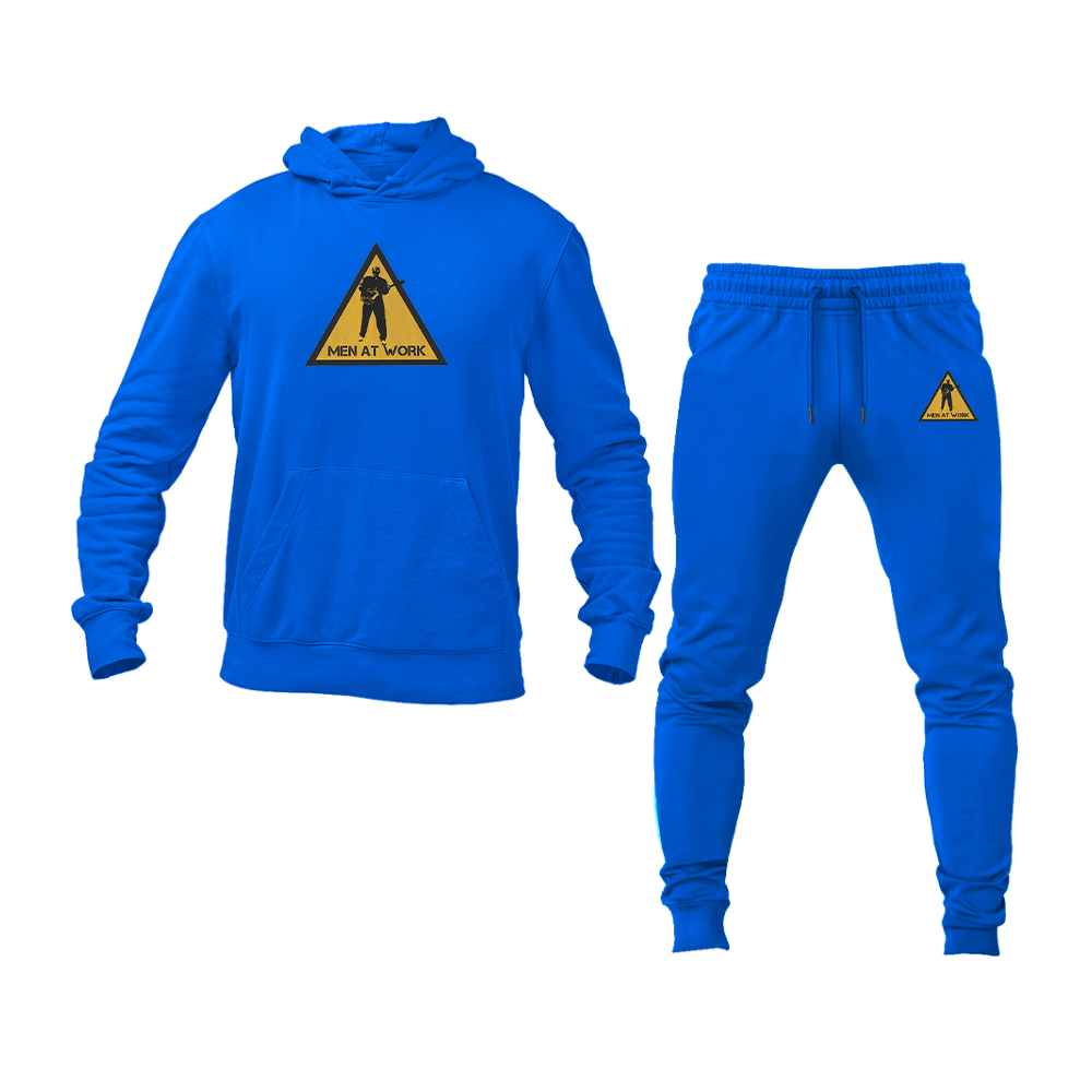 Men's Men at Work Logo Hoodie Joggers Set