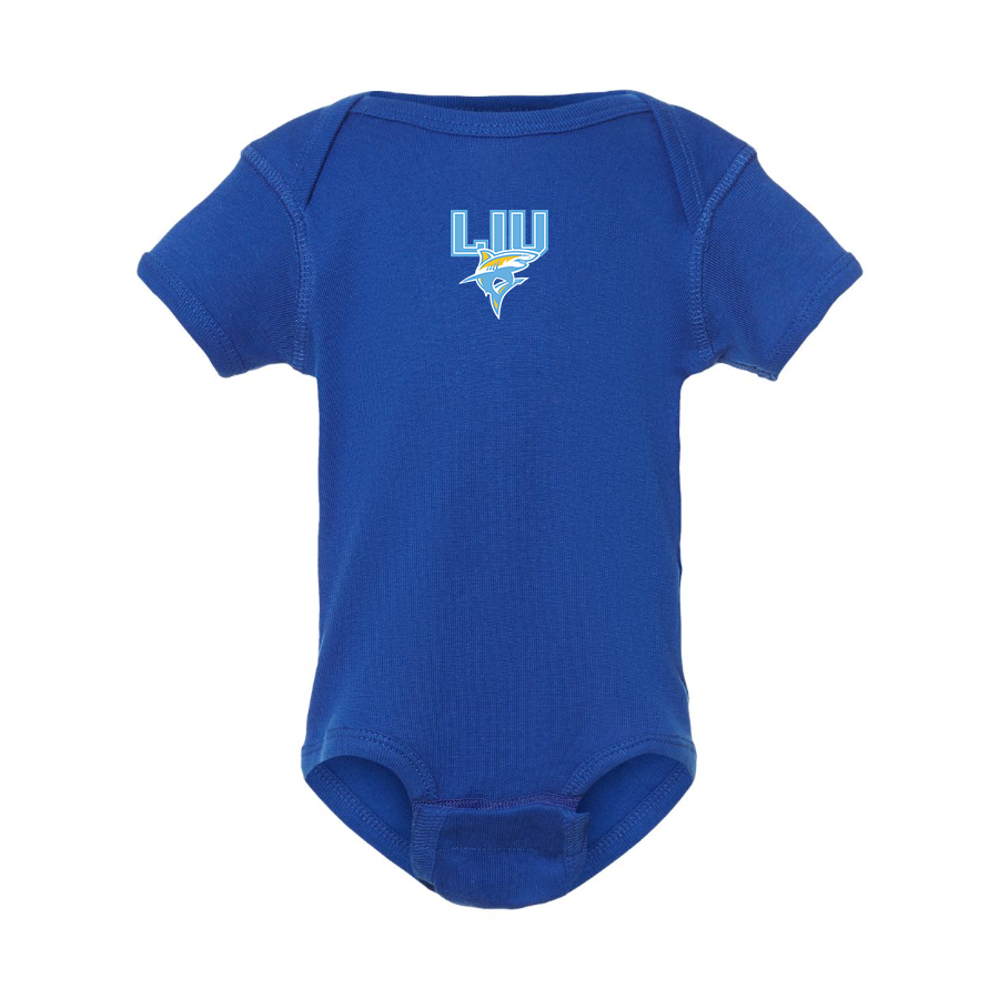 LIU Brooklyn Blackbirds Logo Baby Romper Onesie